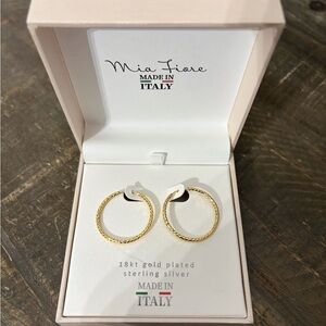 18k Gold Hoop Earrings